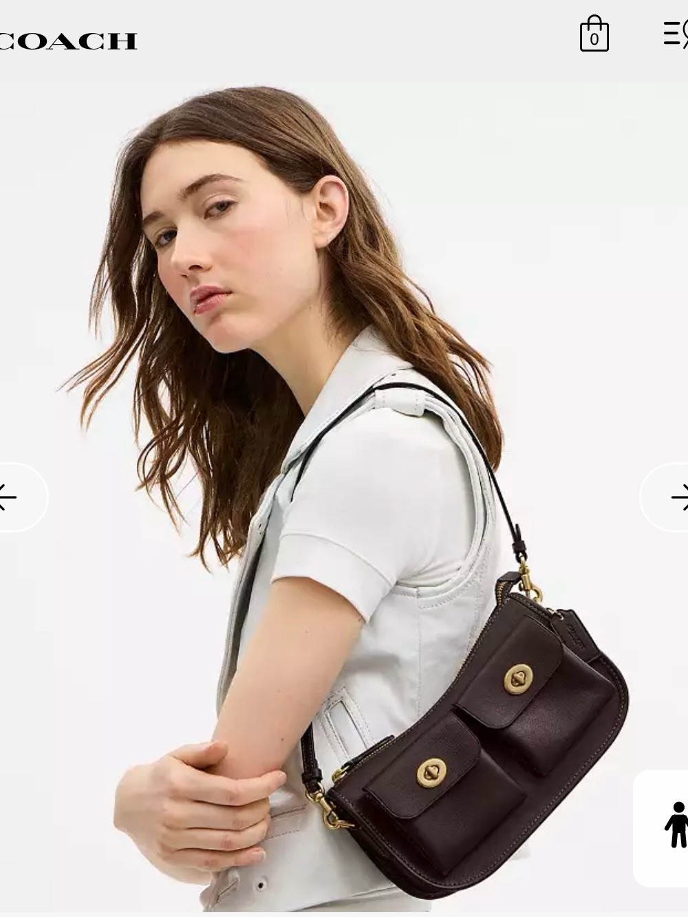 Coach Twin Turnlock Waverly Bag in maple - Picture 2 of 11